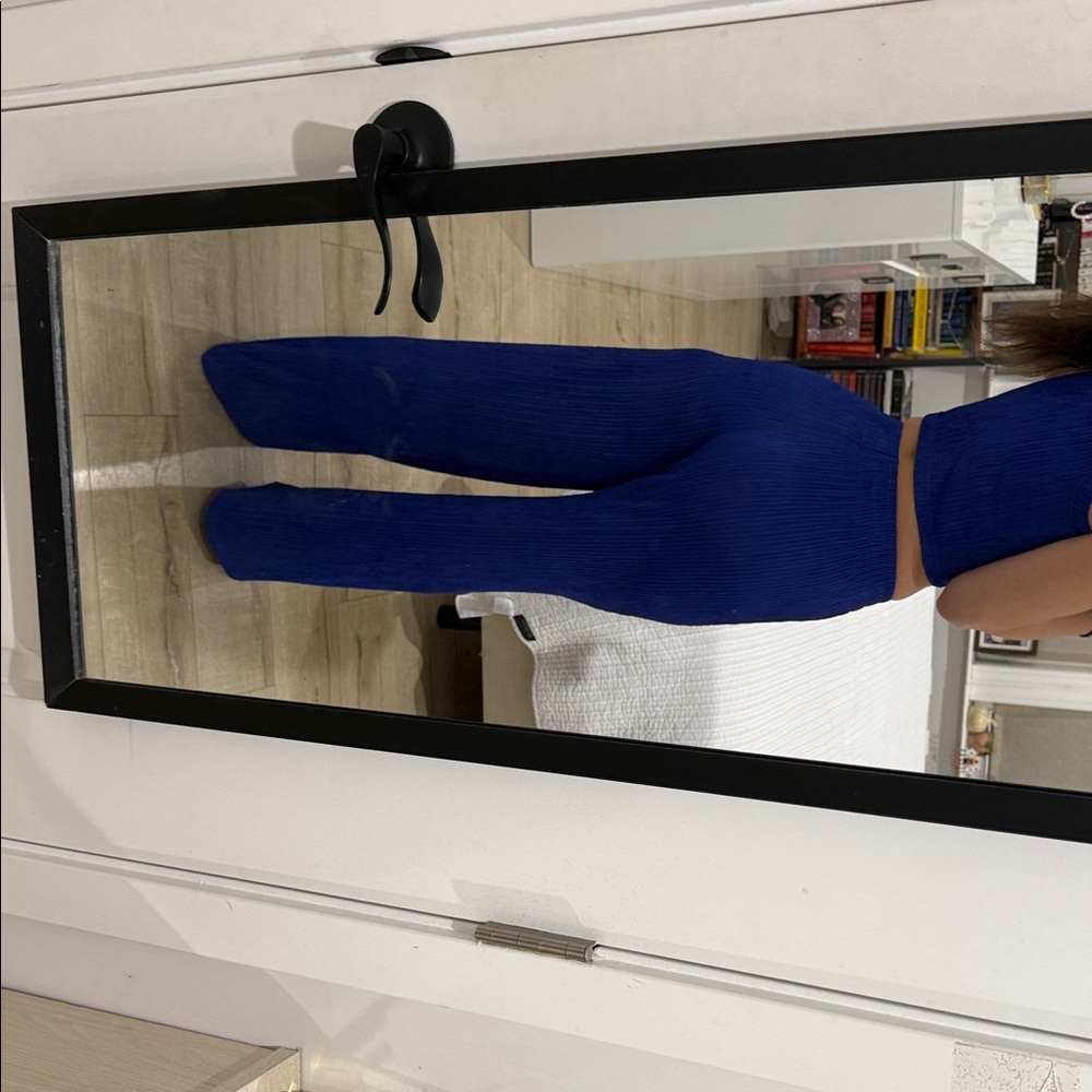 Elegant Blue Women's Jumpsuit - Picture 5 of 6